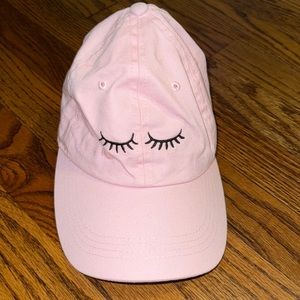 Lashes pink hat